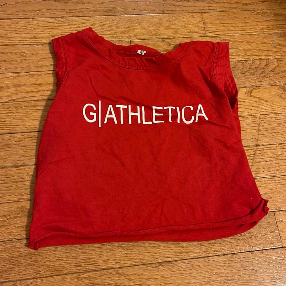 G|Athletica Red Muscle Crop